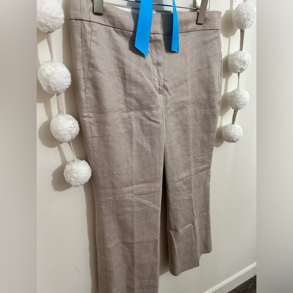HOST PICK 🎉💕🎊9/21 J. Crew Hayden Linen Blend Kickout Crop Pants NWT! - Picture 10 of 11